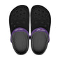 Men's and Women's Black Purple Slyde Pupps