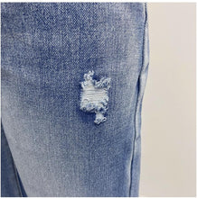 Load image into Gallery viewer, Ripped Washed Wide Leg Jeans Women Spring Autumn Bootcut Pants Trend Scrape