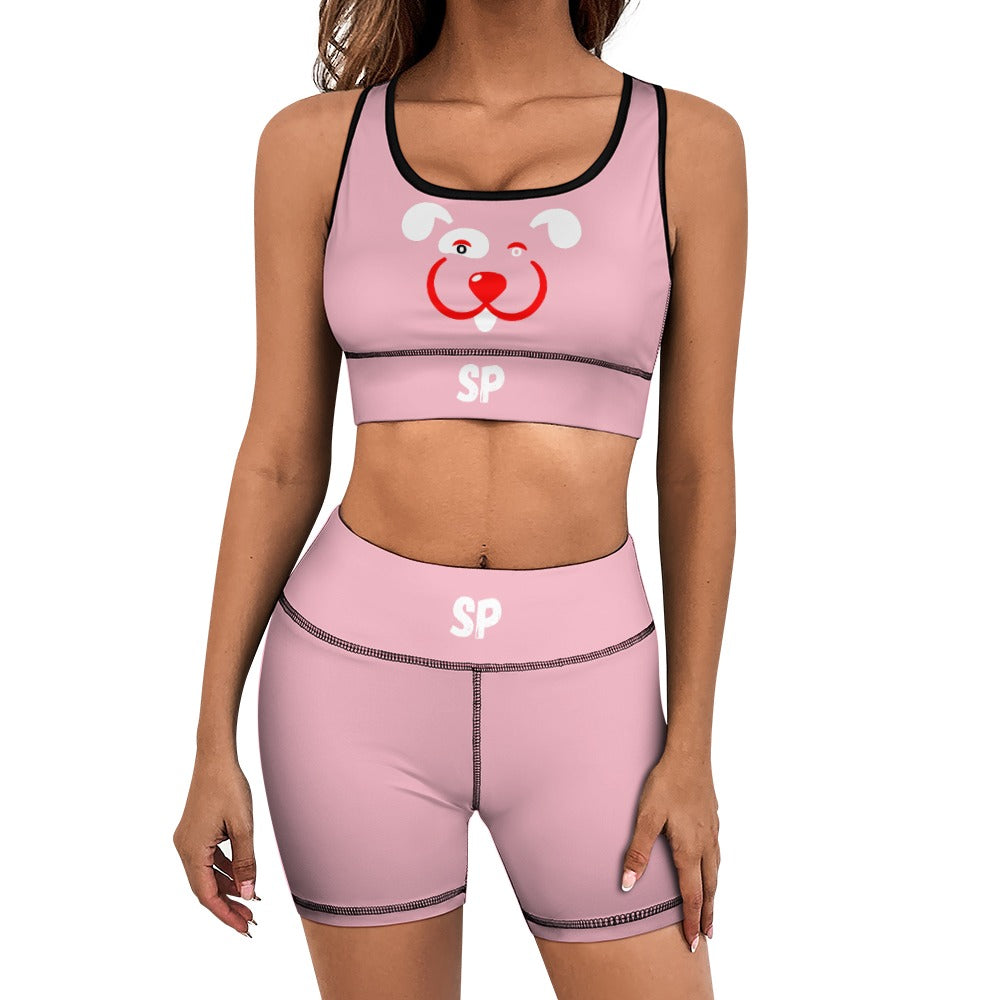 Slyde Pupps Women's yoga set including shorts