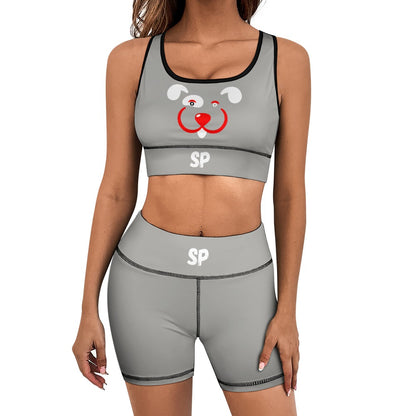 Slyde Pupps Women's yoga set including shorts