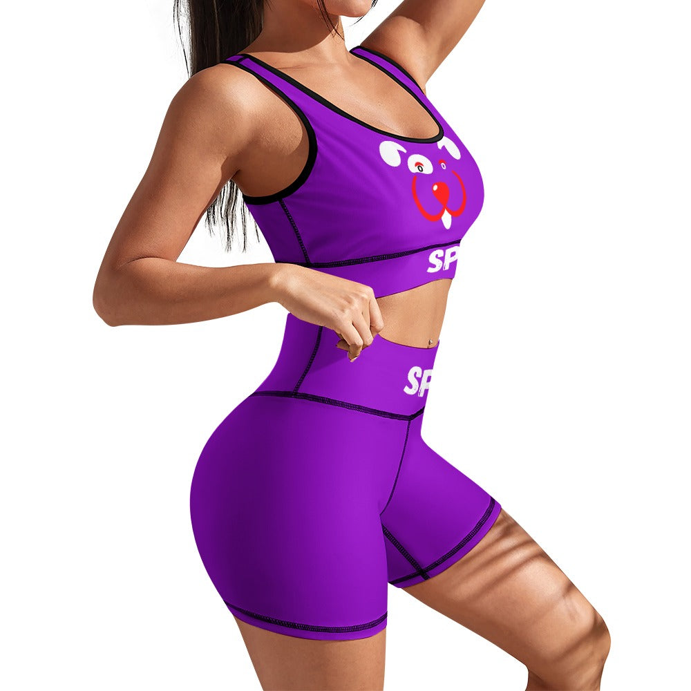 Slyde Pupps Women's yoga set including shorts