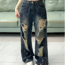 Load image into Gallery viewer, Ripped Lazy Loose Jeans For Women