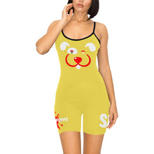 Load image into Gallery viewer, Slyde Pupps Women's Short Yoga Bodysuit