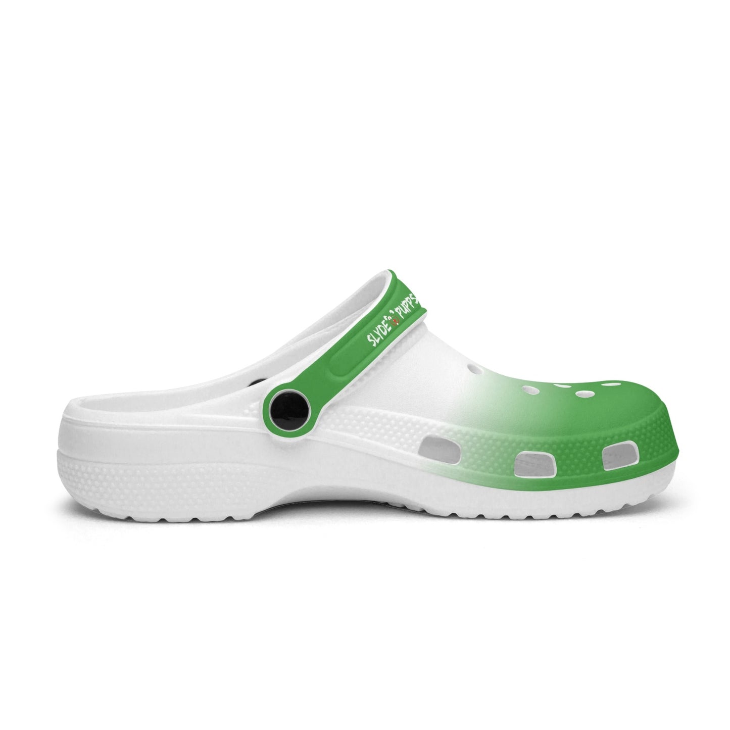 Men's and Women's 2Tone Green White Slyde Pupps