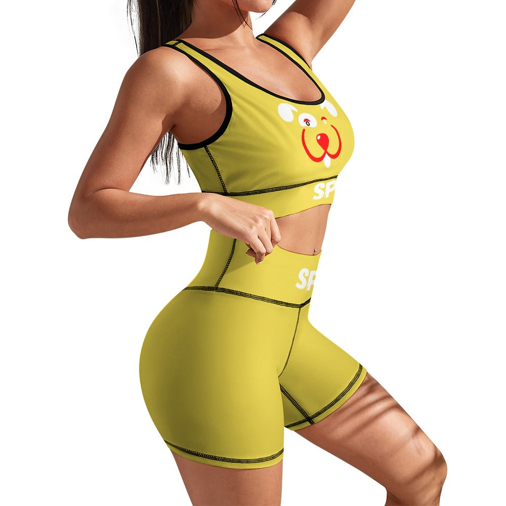 Slyde Pupps Women's yoga set including shorts