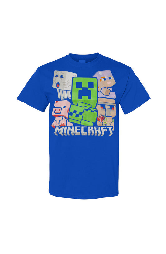 Slyde Pupps Mine Craft Cotton T Shirt Black,Royal,Navy