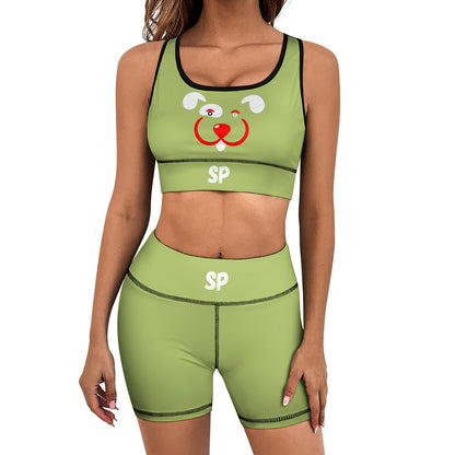 Slyde Pupps Women's yoga set including shorts