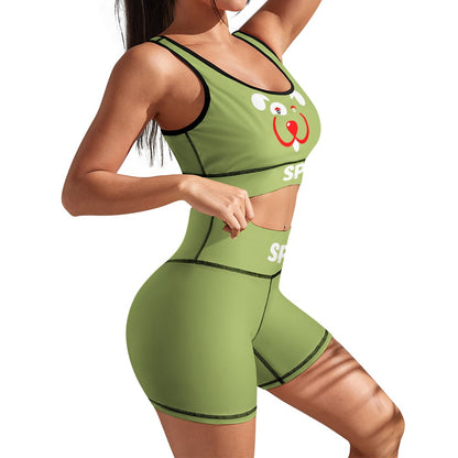 Slyde Pupps Women's yoga set including shorts