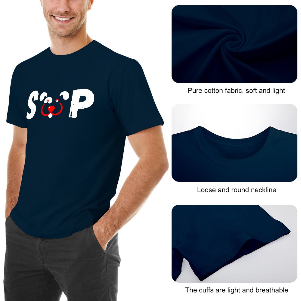 Slyde Pupps Pure cotton Men's T-shirt