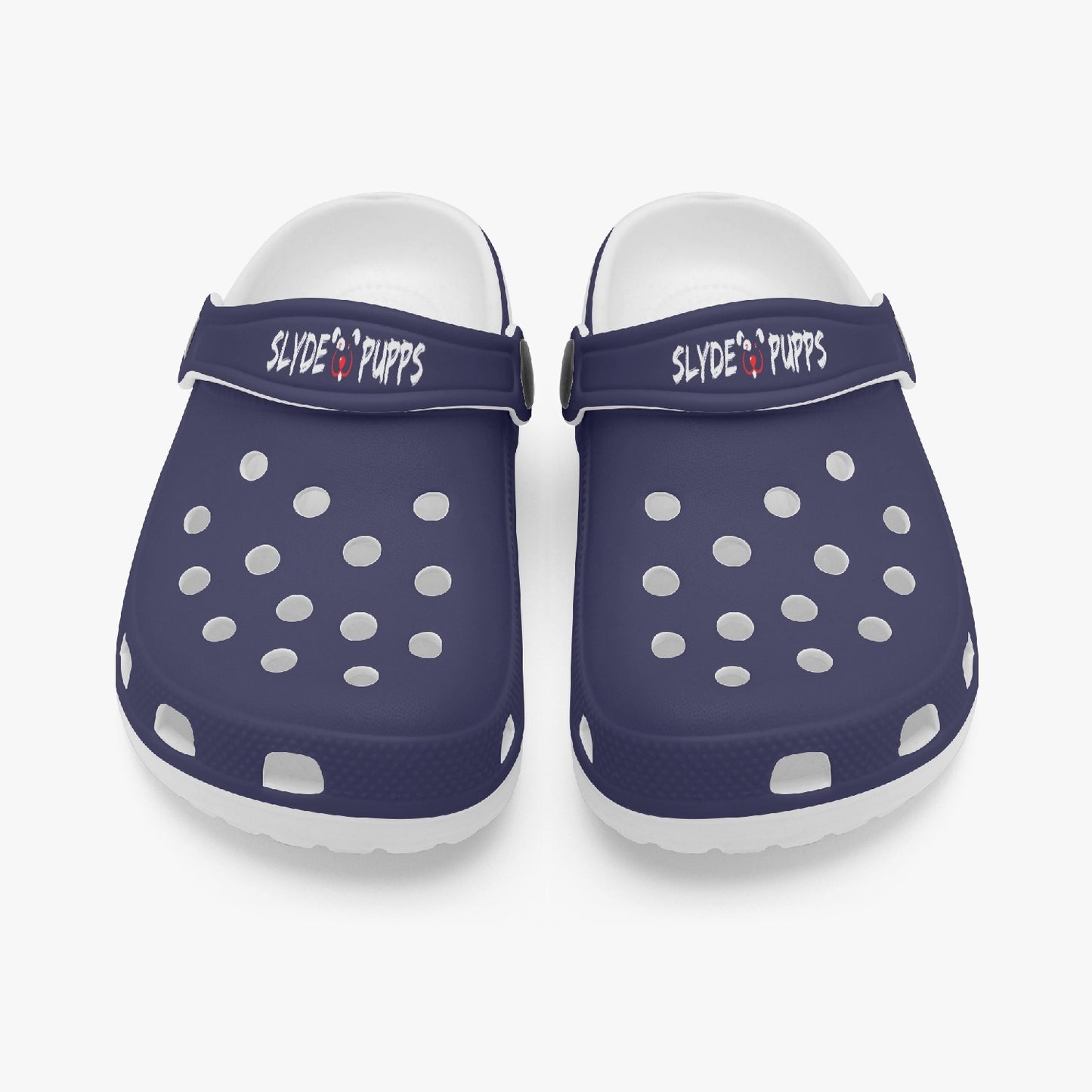 Kids Navy Blue Slyde Pupps