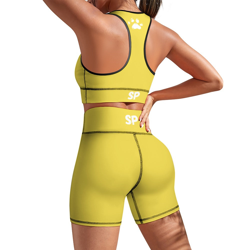 Slyde Pupps Women's yoga set including shorts