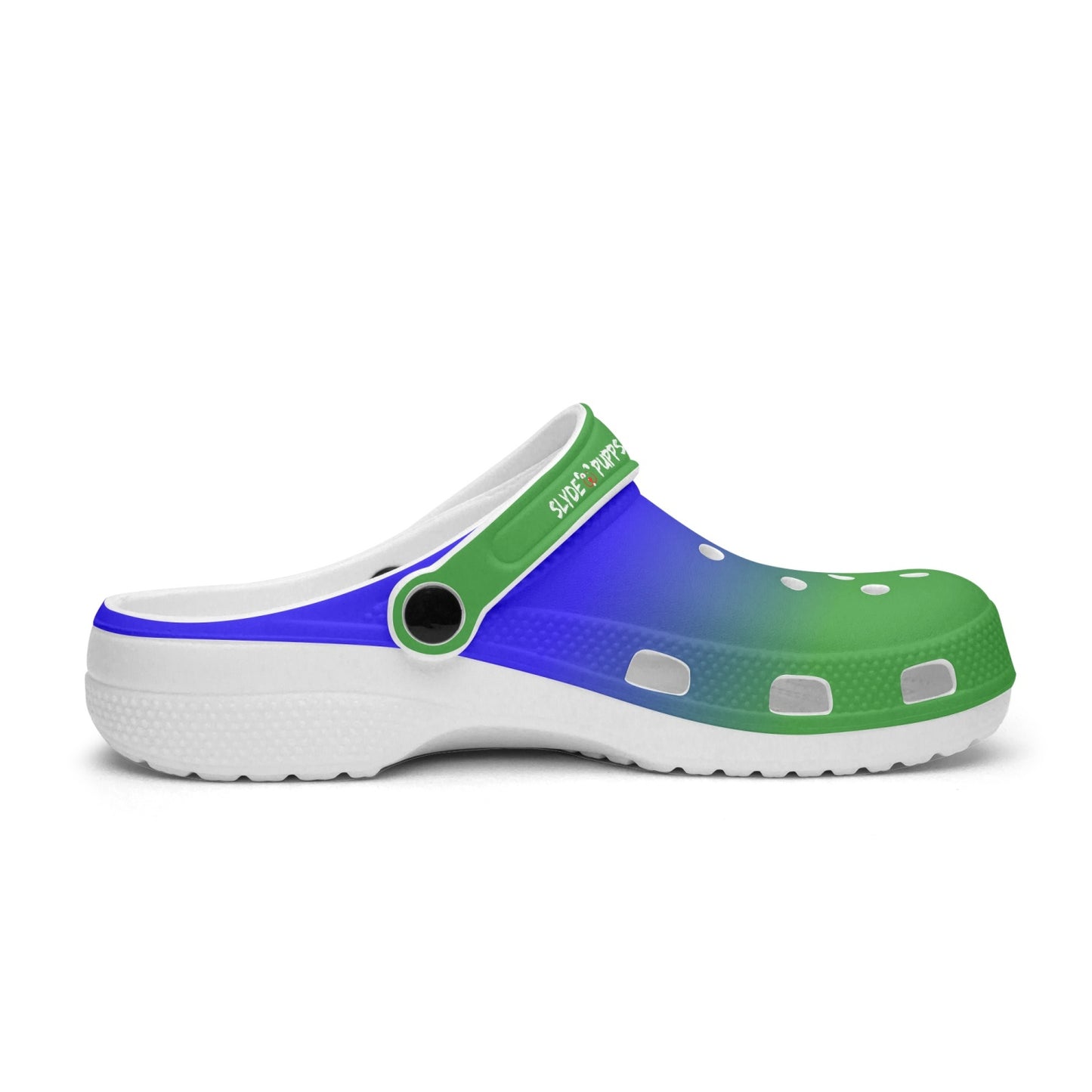 Men's and Women's 2Tone Green Blue Slyde Pupps