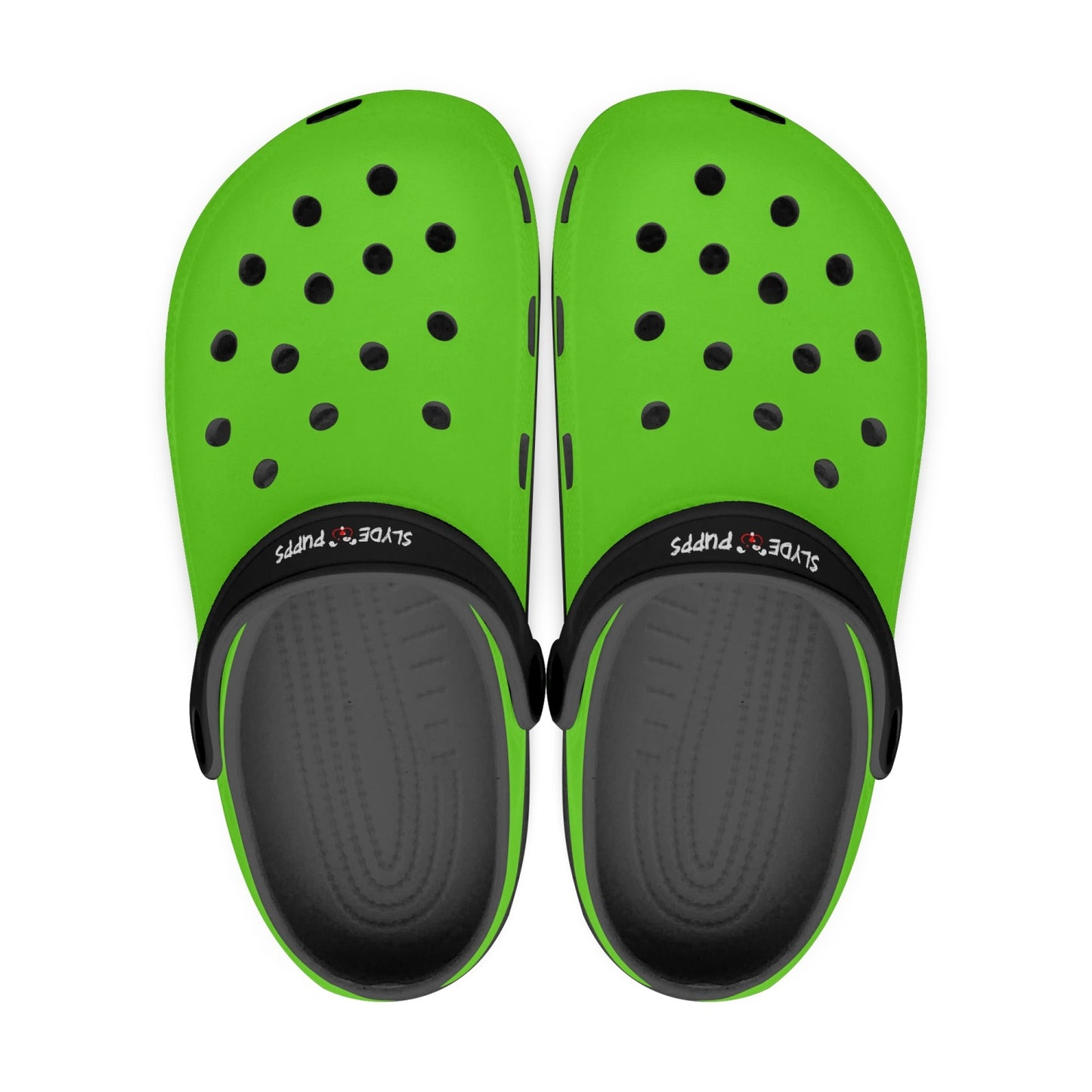 Men's and Women's Lime Black Slyde Pupps