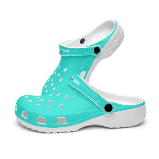 Men's and Women's Vivid Cyan Slyde Pupps