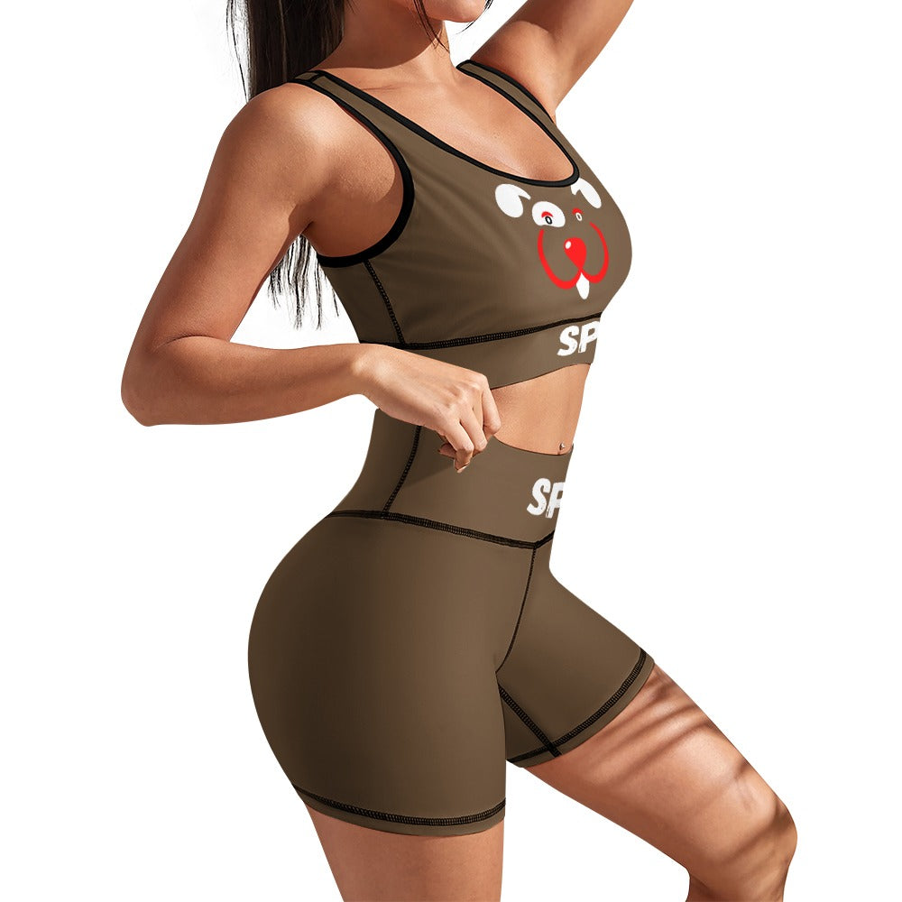 Slyde Pupps Women's yoga set including shorts