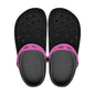 Men's and Women's  Black Pink Slyde Pupps