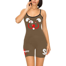 Load image into Gallery viewer, Slyde Pupps Women's Short Yoga Bodysuit
