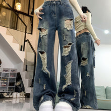 Load image into Gallery viewer, Ripped Lazy Loose Jeans For Women