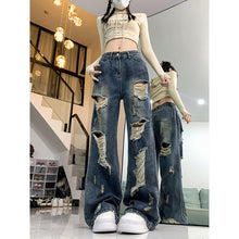 Load image into Gallery viewer, Ripped Lazy Loose Jeans For Women