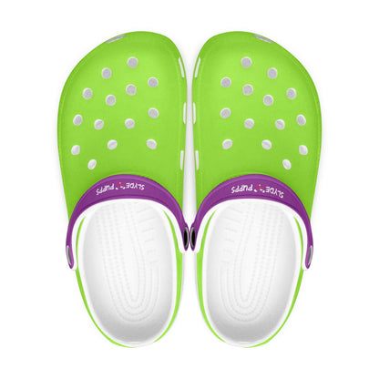 Men's and Women's Lime Purple Slyde Pupps