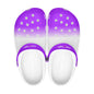 Men's and Women's 2Tone Purple White Slyde Pupps