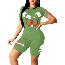 Load image into Gallery viewer, Slyde Pupps Women's Short Yoga Set