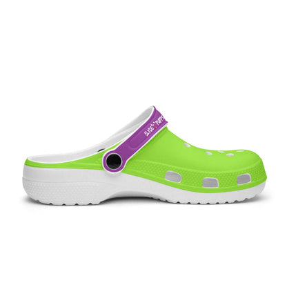 Men's and Women's Lime Purple Slyde Pupps