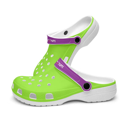 Men's and Women's Lime Purple Slyde Pupps