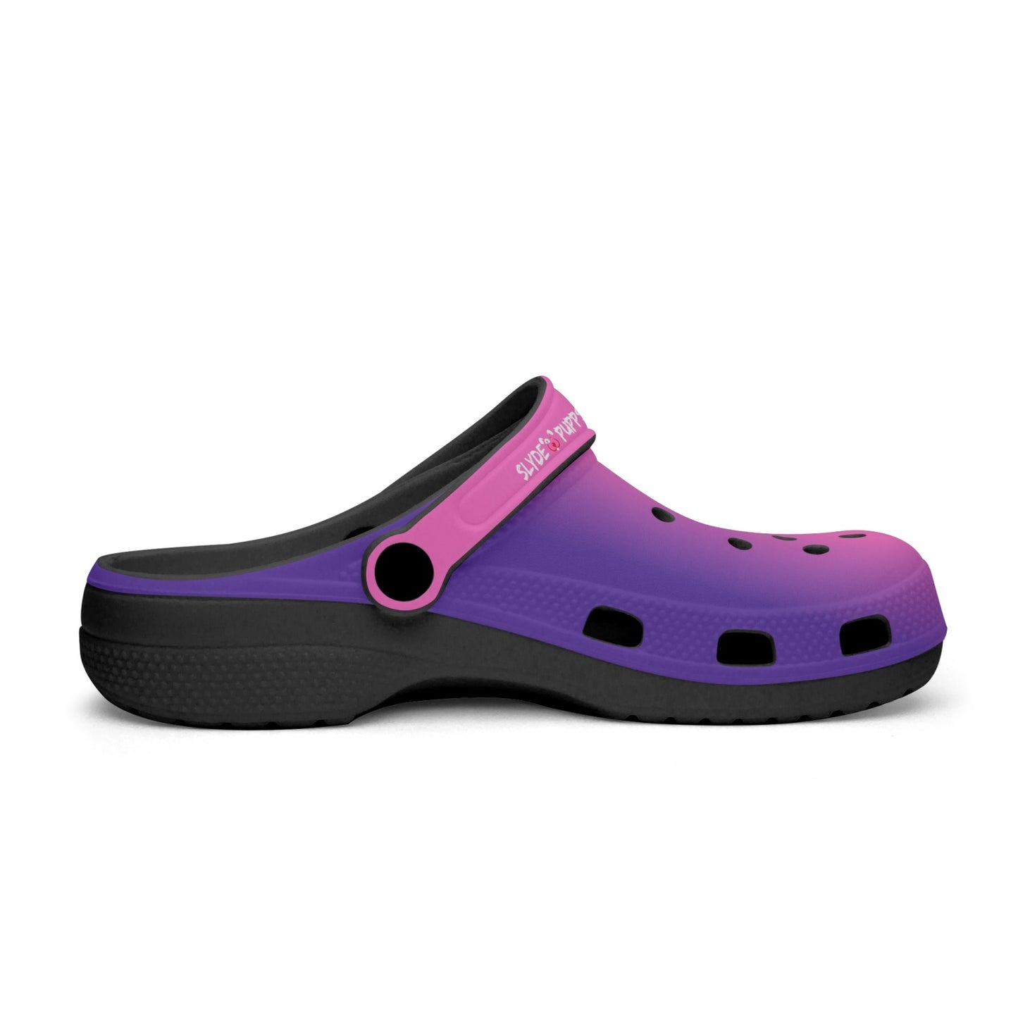 Men's and Women's Pink Purple Slyde Pupps