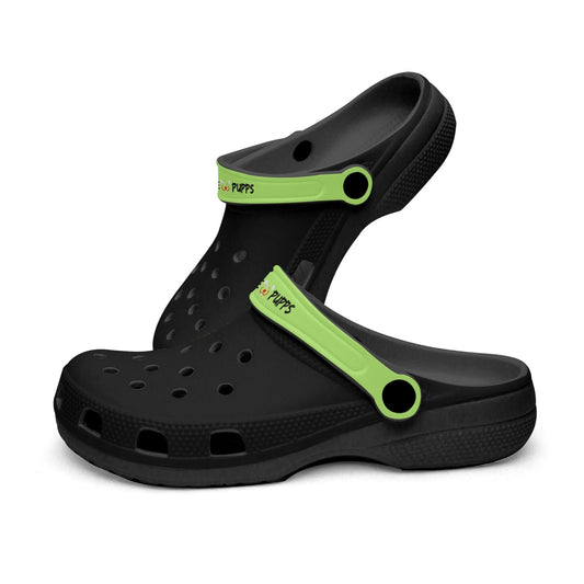 Men's and Women's Black Lime Slyde Pupps