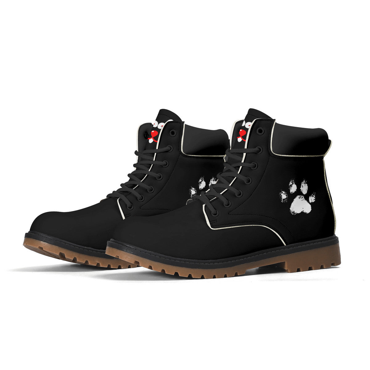 Slyde Pupps Premium Leather  All Season Boots /Black