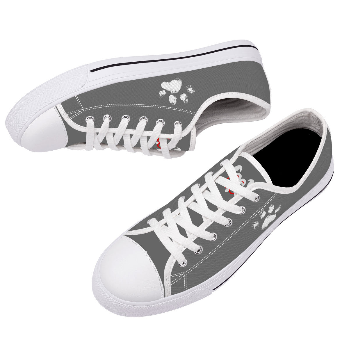 Slyde Pupps Canvas Gray/w