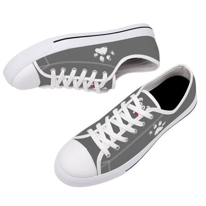 Slyde Pupps Canvas Gray/w
