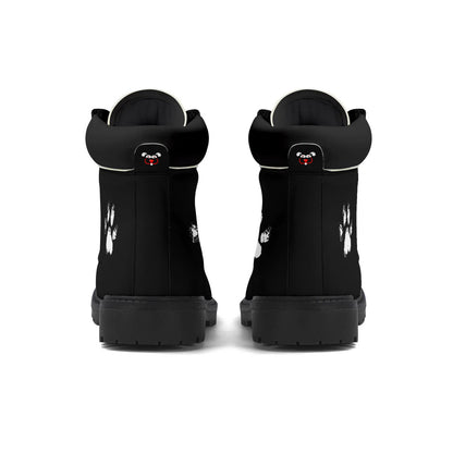 Slyde Pupps Premium Leather  All Season Boots /Black