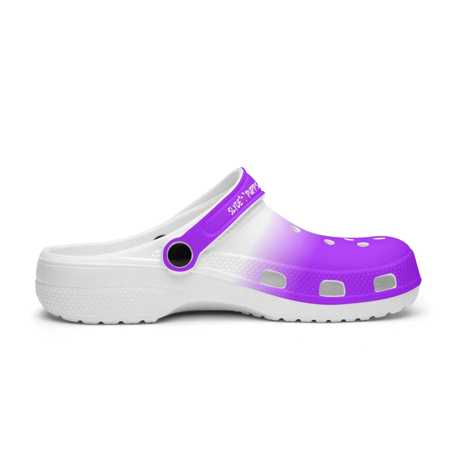 Men's and Women's 2Tone Purple White Slyde Pupps