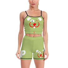 Load image into Gallery viewer, Slyde Pupps Women's Slim Two Piece Yoga Set