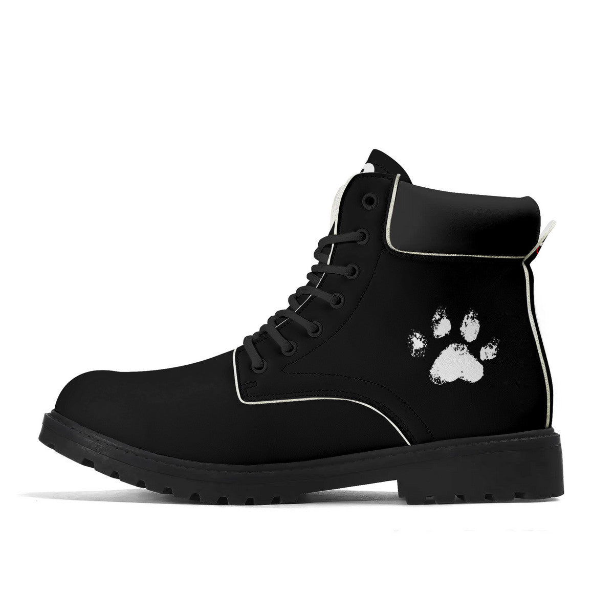 Slyde Pupps Premium Leather  All Season Boots /Black