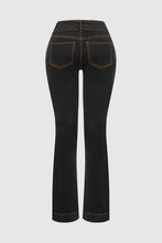 Load image into Gallery viewer, High-Rise Bootcut Jeans For Women, Tummy Control Dark Wash Denim With Double Button Waist, Durable Western Work &amp; Riding Pants