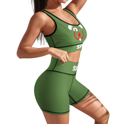 Slyde Pupps Women's yoga set including shorts