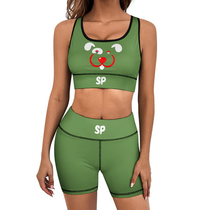 Slyde Pupps Women's yoga set including shorts
