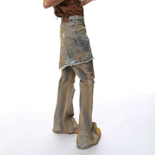 Load image into Gallery viewer, American Street Loose Hole Bootcut Pants