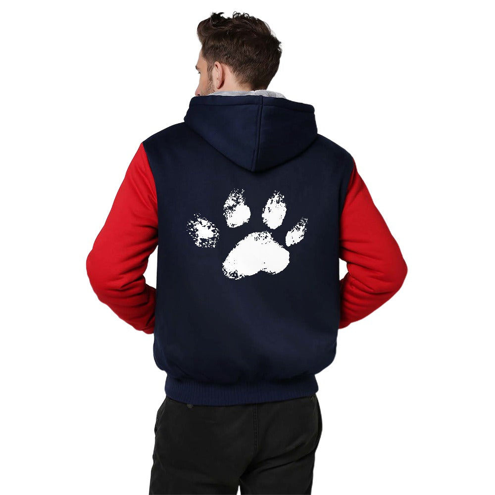 Slyde Pupps Full-zip warm thick fleece-lined sweatshirt