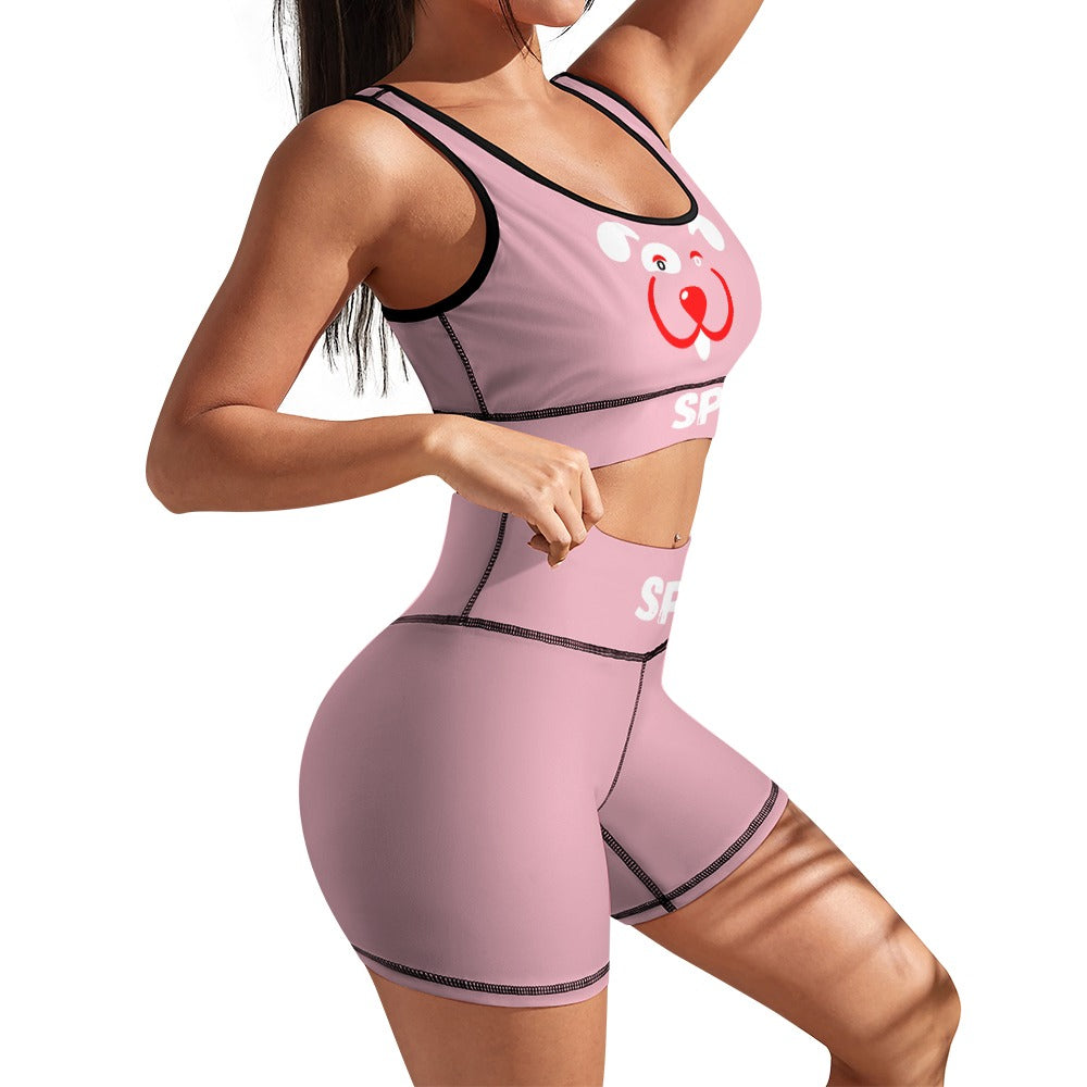 Slyde Pupps Women's yoga set including shorts