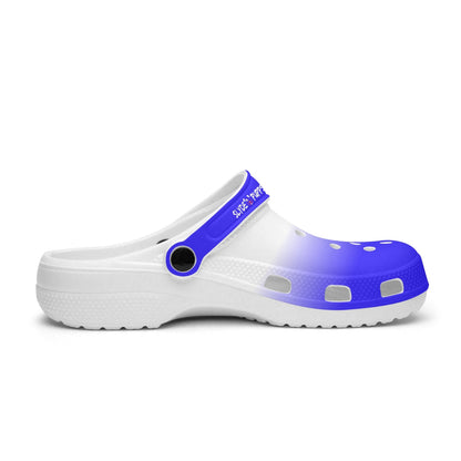 Men's and Women's 2Tone Blue White Slyde Pupps