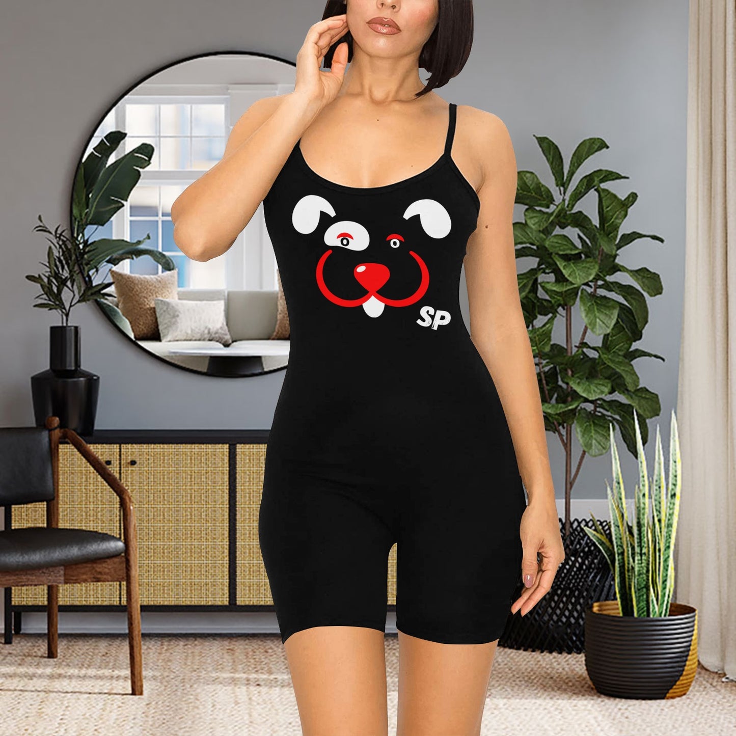 Slyde Pupps Women's Short Yoga Bodysuit