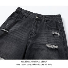 Load image into Gallery viewer, Men's American High Street Stitched Camouflage Wide Leg Jeans