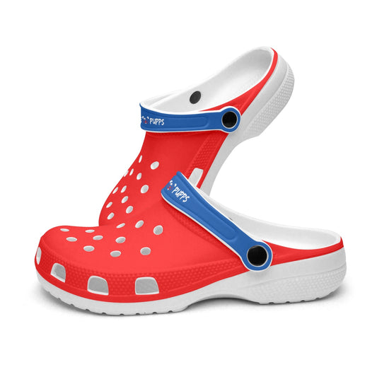 Men's and Women's Red Blue Slyde Pupps