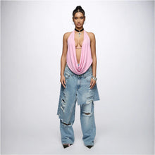 Load image into Gallery viewer, Loose Hip Hop Ripped Beggar High Street Jeans