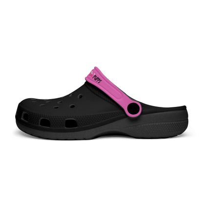 Men's and Women's  Black Pink Slyde Pupps