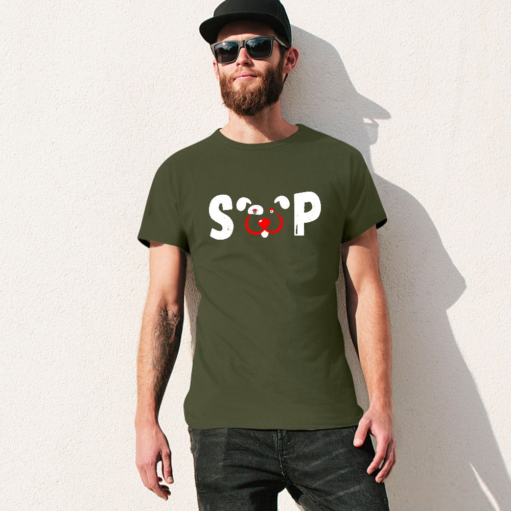 Slyde Pupps Pure cotton Men's T-shirt